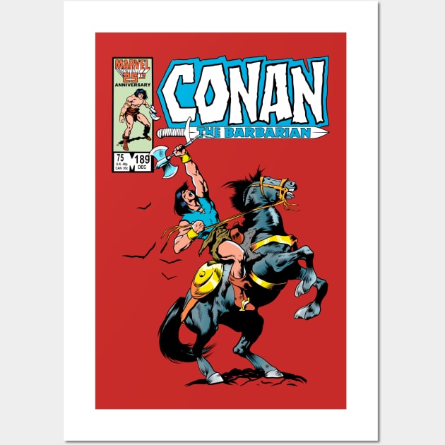 Conan The barbarian Cover Wall Art by OniSide